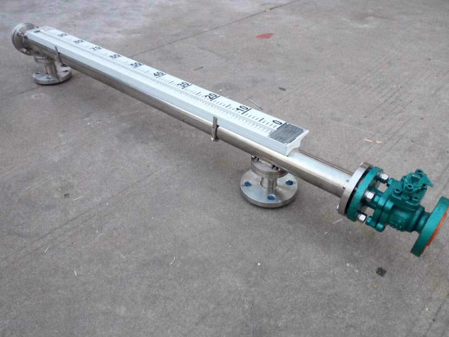 鹽酸儲(chǔ)罐磁翻板液位計(jì)帶排污閥，價(jià)格廠(chǎng)家報(bào)價(jià)